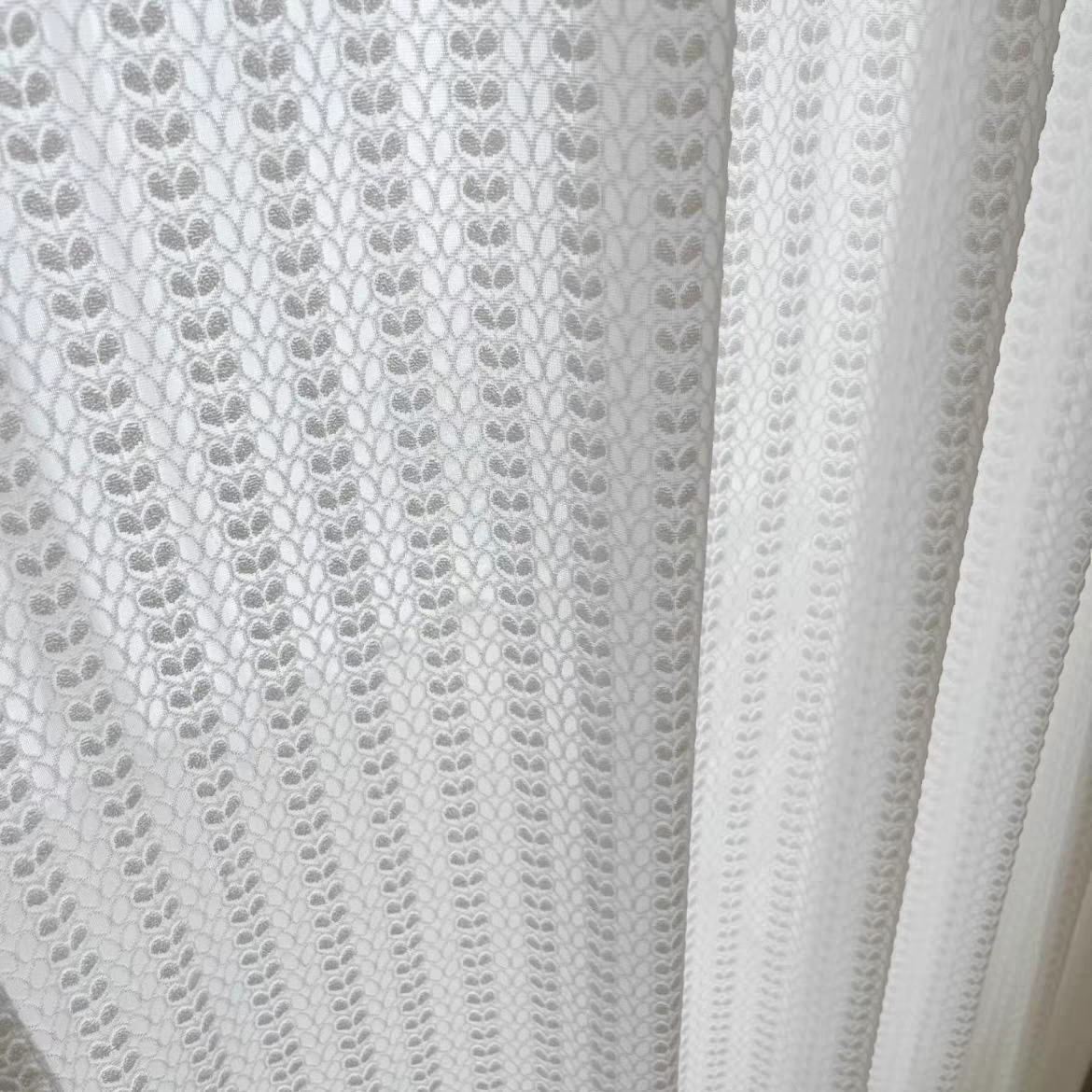 0863爱心浮雕成品纱帘 M