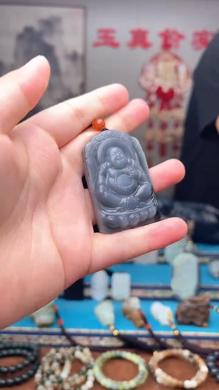 和田玉未镶嵌挂件1