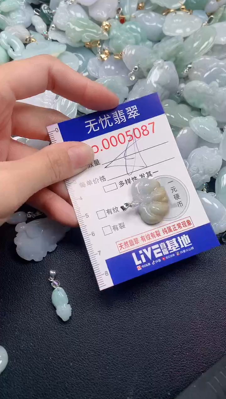 吊坠(不含链)未镶嵌翡翠5087