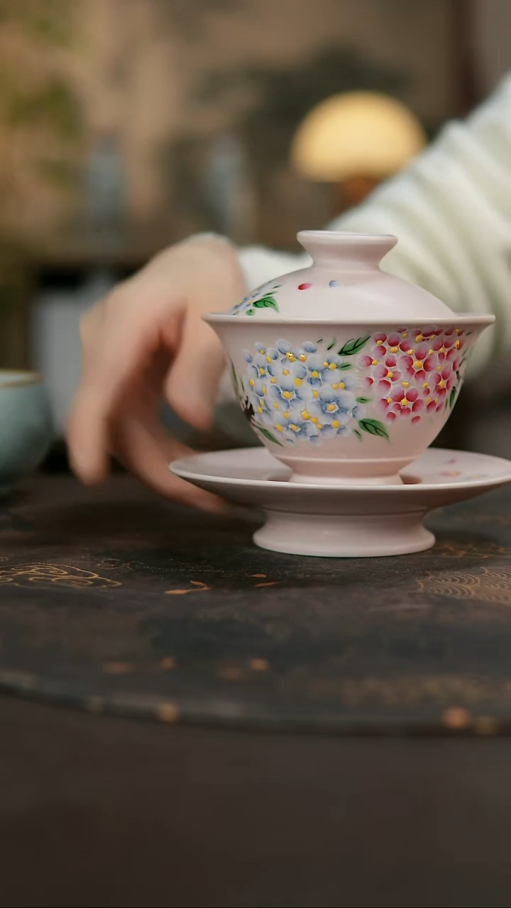 景德镇陶瓷杯碗柴烧多人