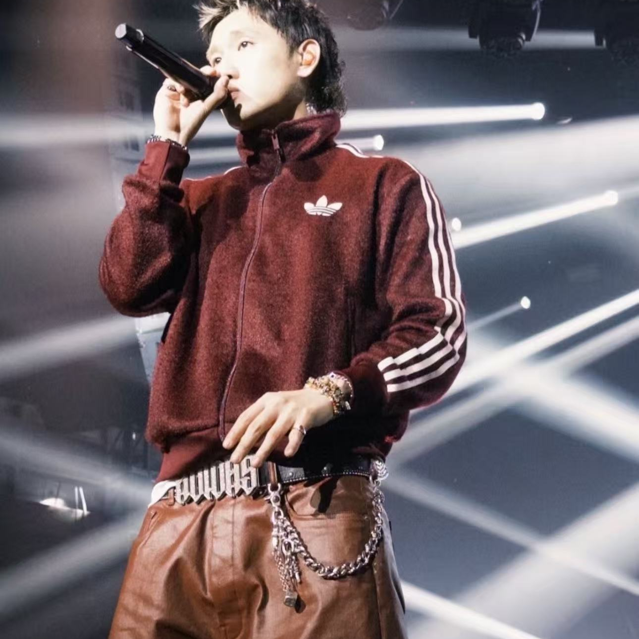 Adidas三叶草MOHAIR FIREBIRD TRACK 运动休闲百搭夹克外套KS0428