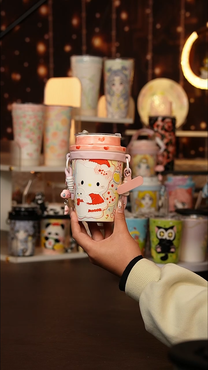 （玉泥）景德镇手工手绘文创陶瓷杯