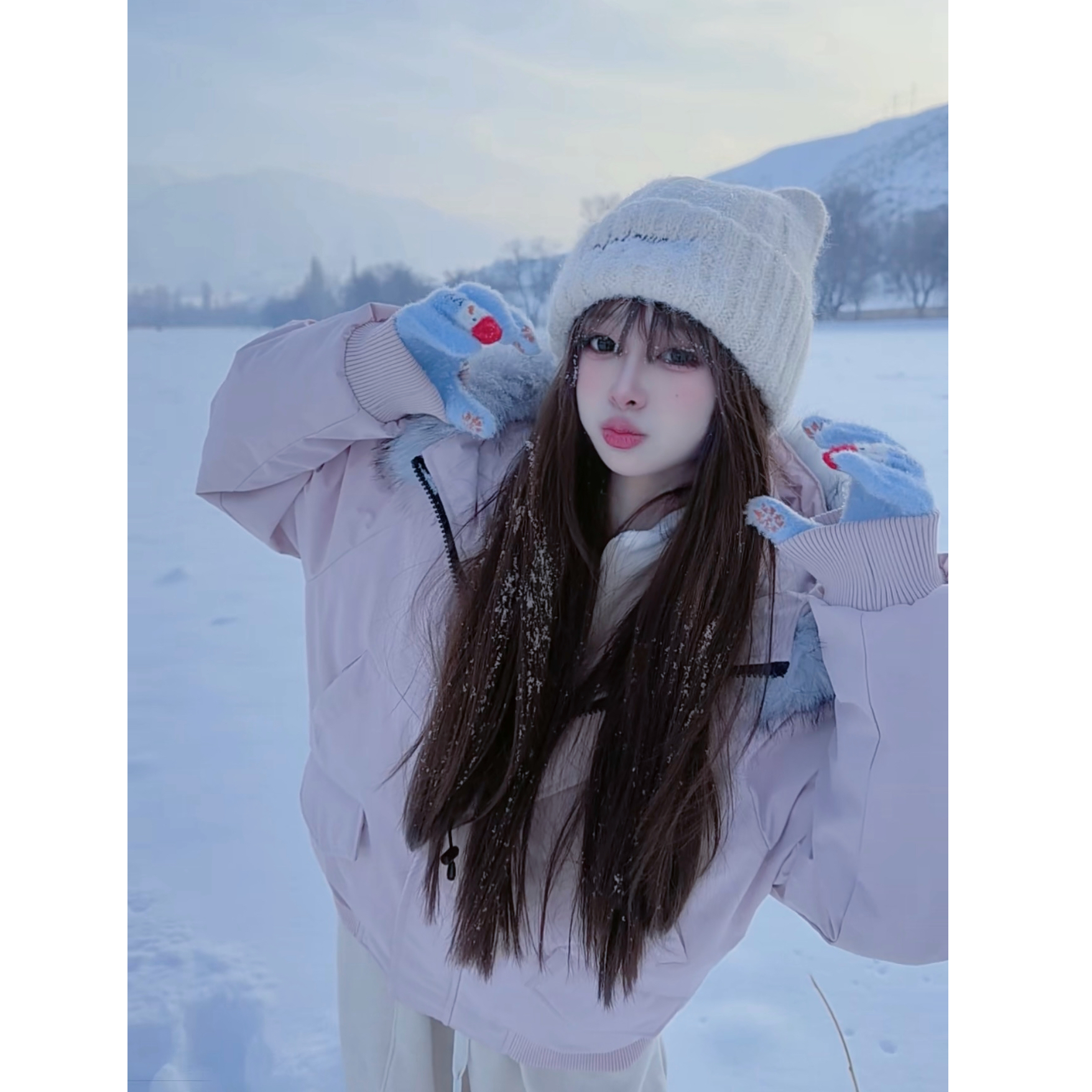 潮牌大口袋设计加厚压缩空气棉座山雕可拆大毛领派克棉服男女同款