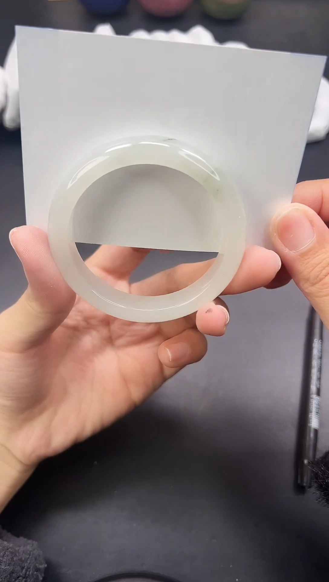 未镶嵌手镯石英质玉A84-54`55