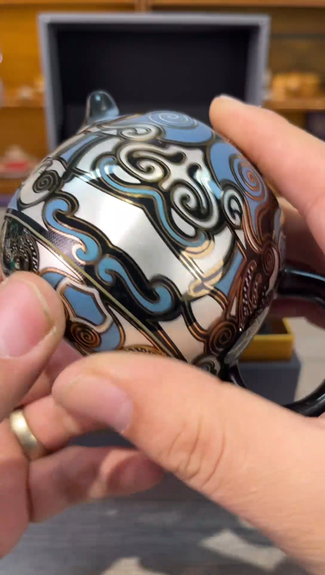 【闪购商品】金银错龙胆壶茶具茶具