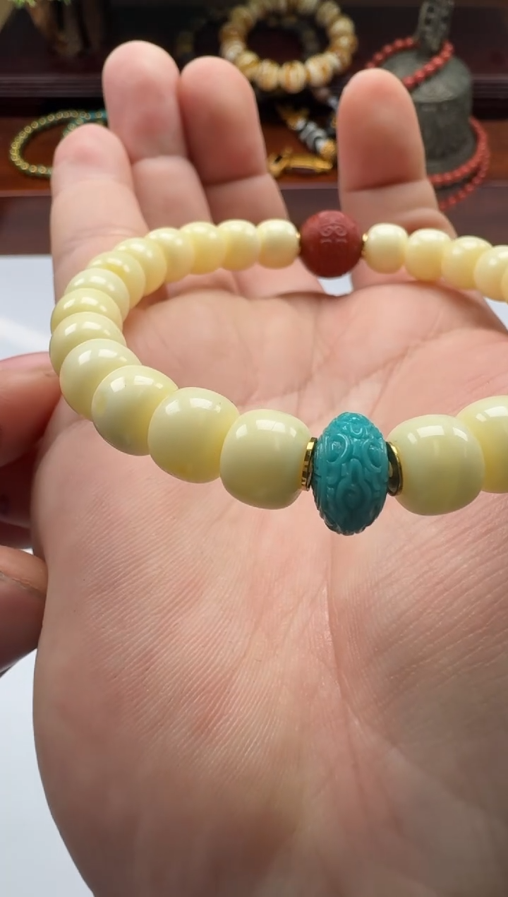【闪购商品】绿松石手串手串18K金镶嵌手串手串