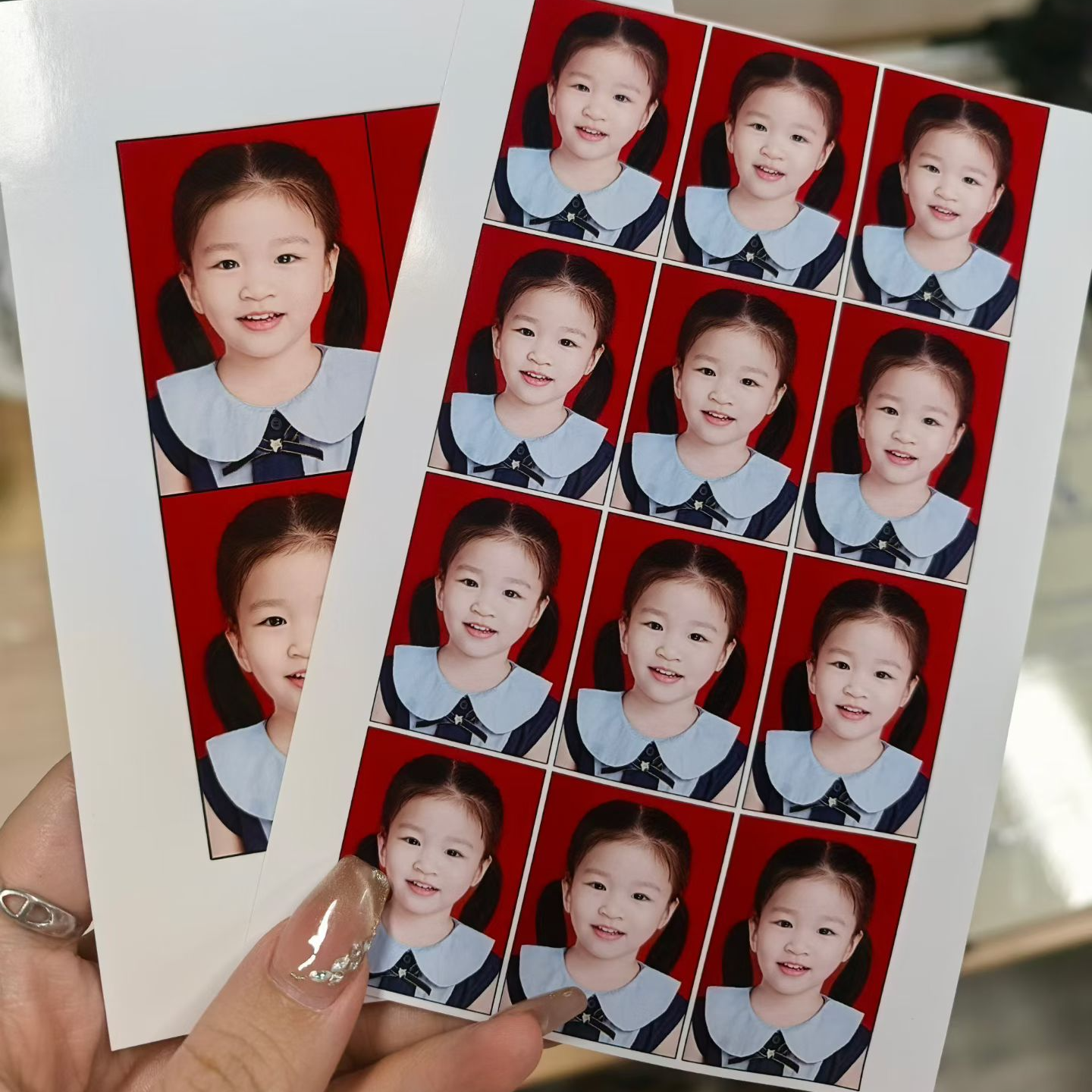 打印证件照1寸2寸定制求职照签证照登记照洗照片换底色证件照高清