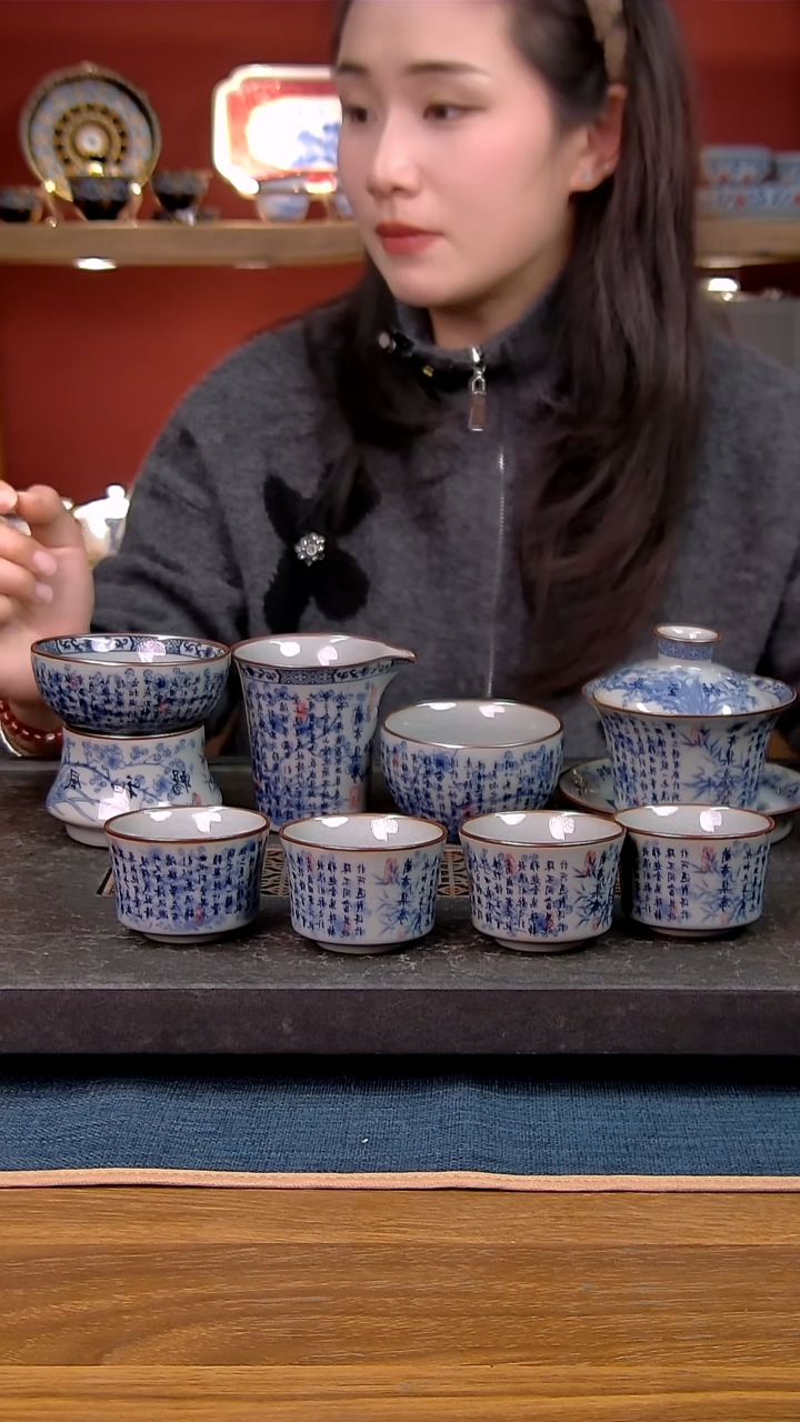 简装家用款8件套 老陶泥开片纹陶瓷茶具