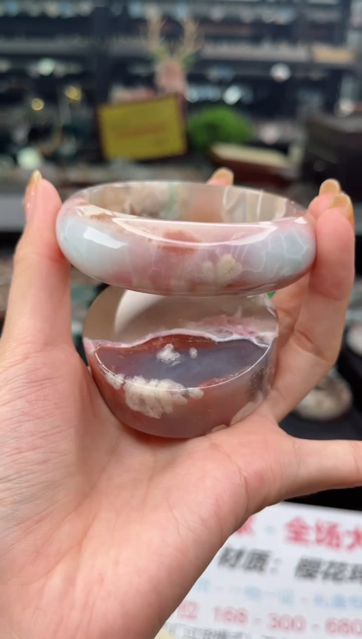 【闪购商品】石英质玉手镯未镶嵌60圈口（赠品镯心）S9930