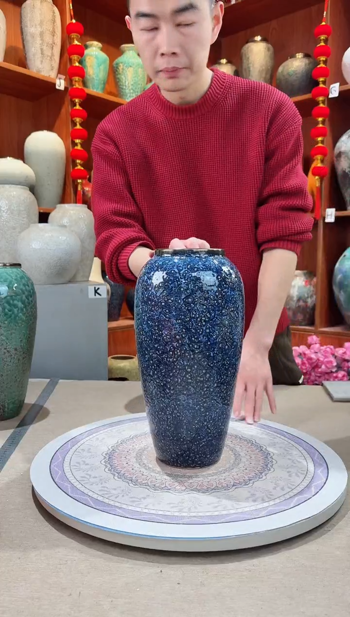 【闪购商品】瓶精品陶瓷花瓶 无花 紫水晶 大号