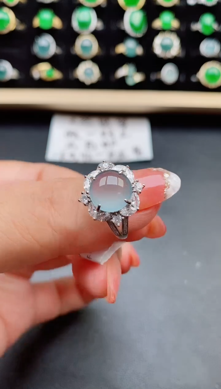 【闪购商品】翡翠戒指银S925镶嵌121212