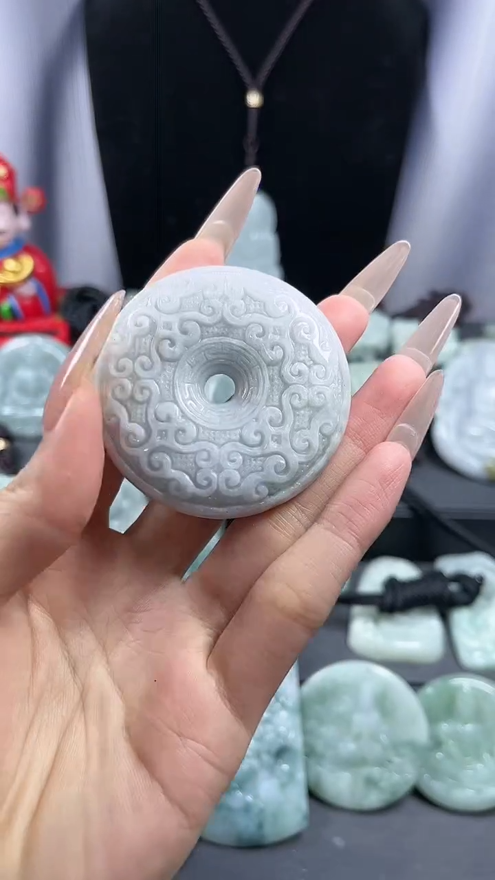 【闪购商品】翡翠颈饰未镶嵌仿古平安扣