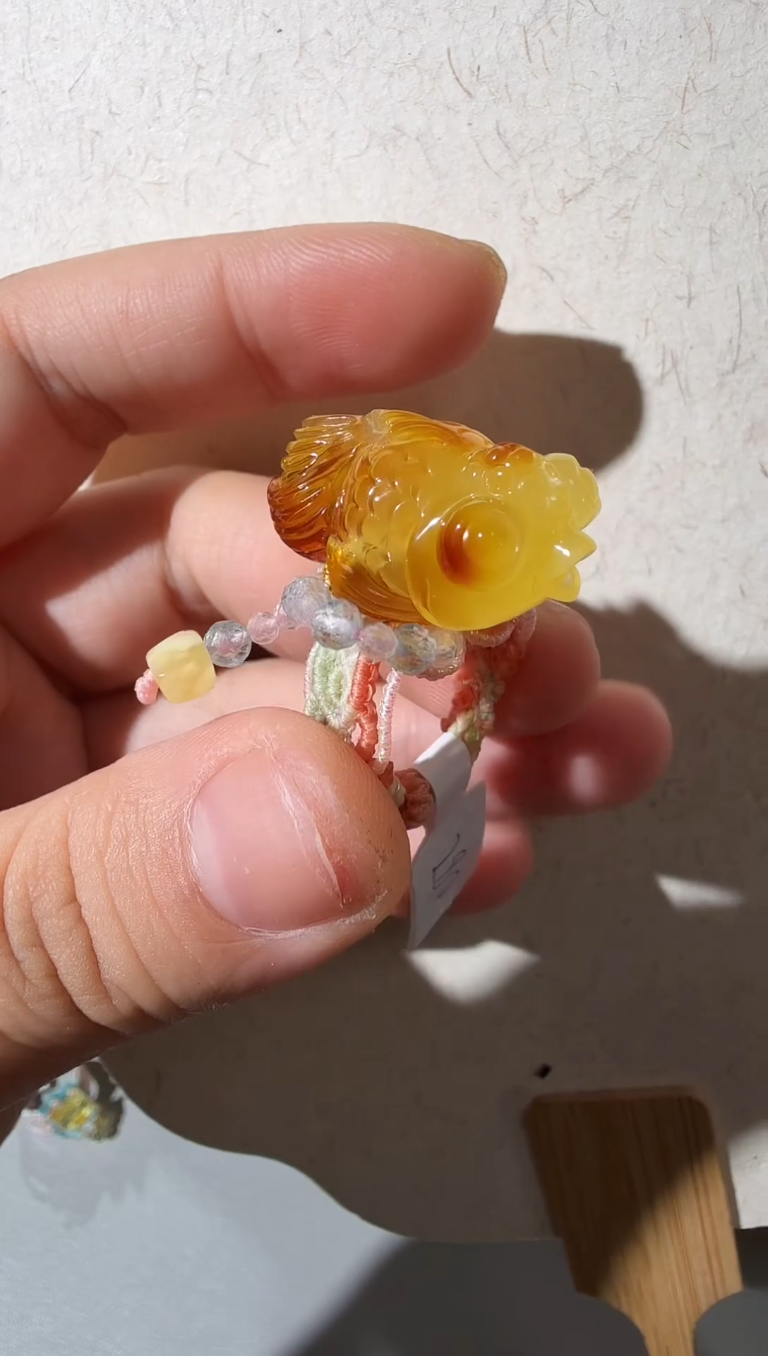 未镶嵌蜜蜡戒指蜜蜡小鱼戒指