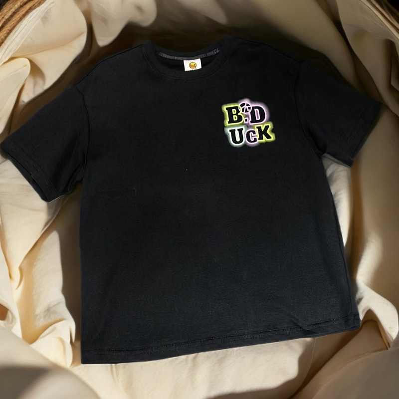 夏季极简风吸汗T恤夏季拼接童装时尚设计师轻奢童装百搭经典