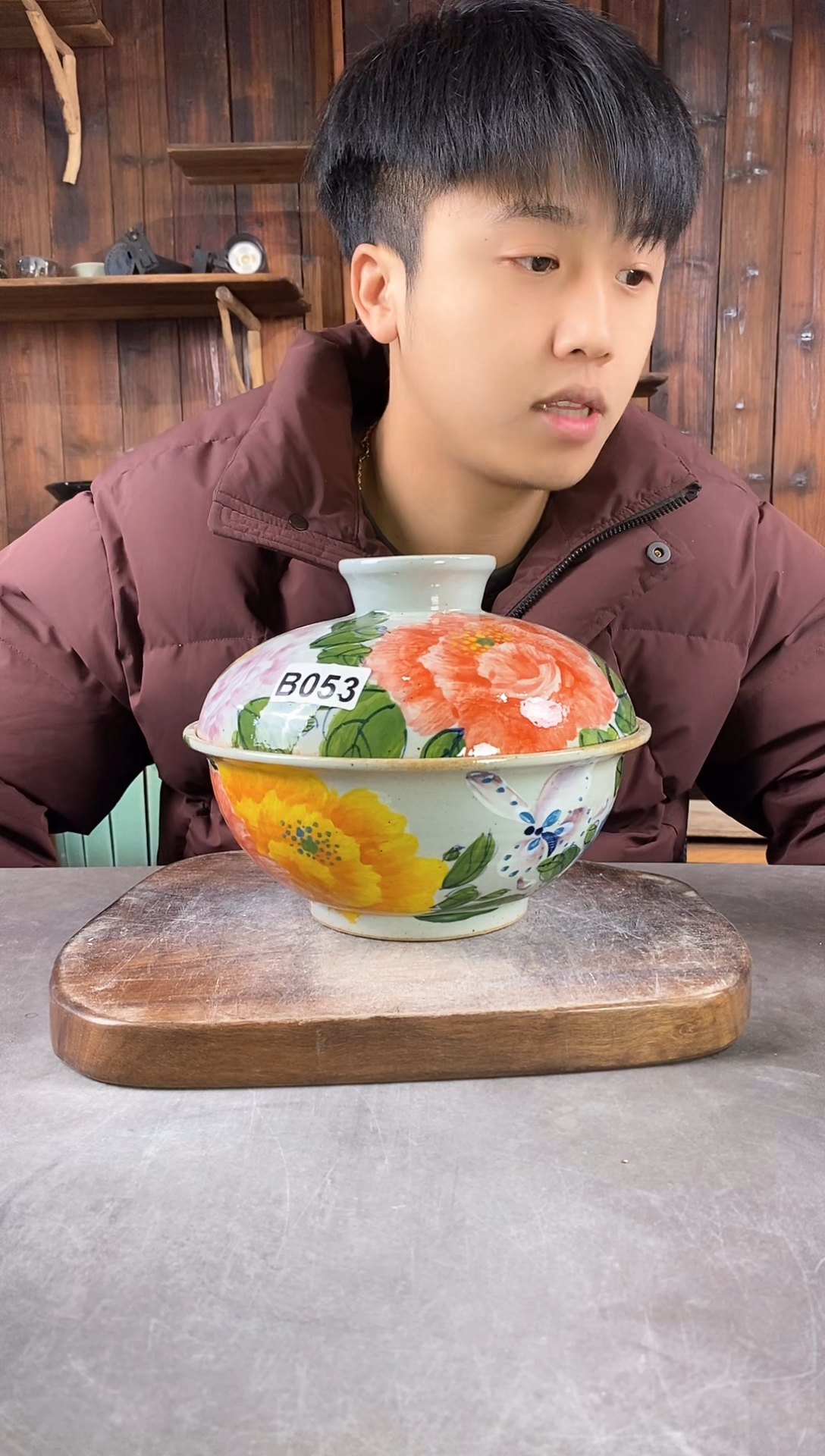 【闪购商品】碗053，手工手绘，新年快乐！