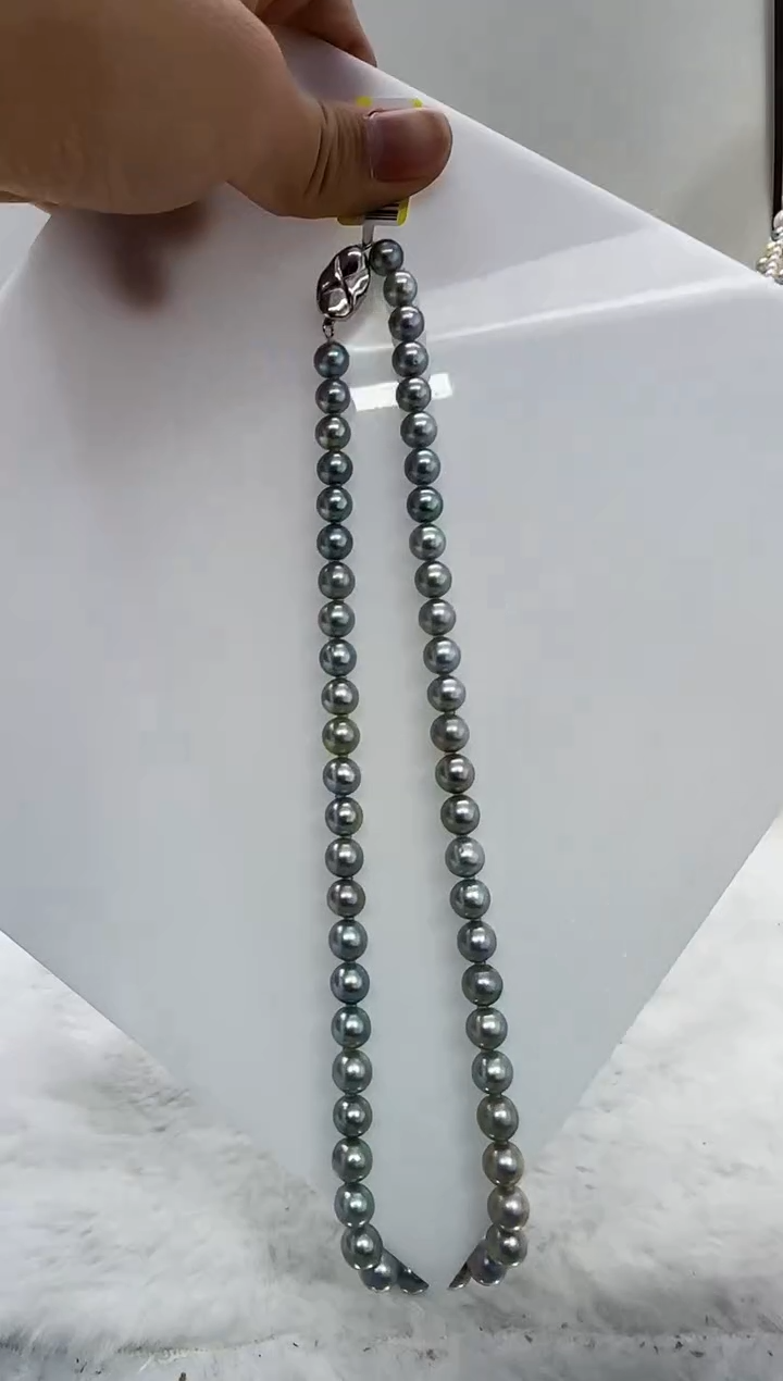 【闪购商品】海水珍珠DA未镶嵌t823 灰珠串7