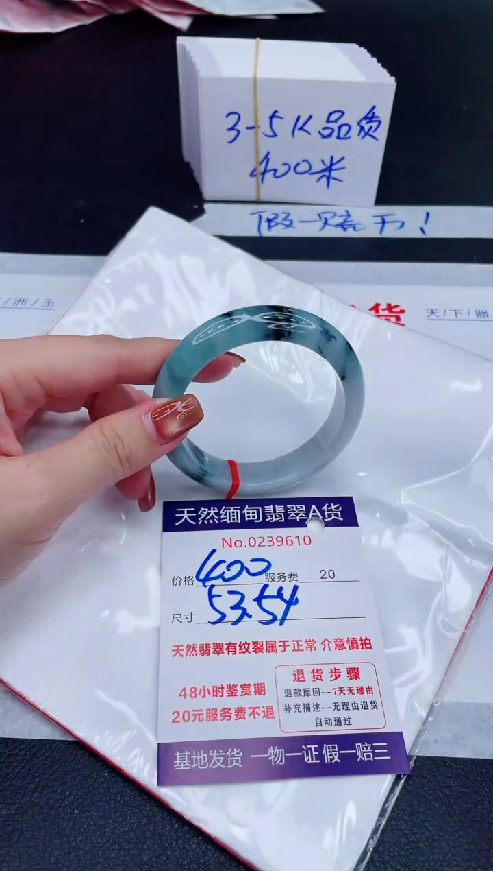 未镶嵌手镯翡翠400.00