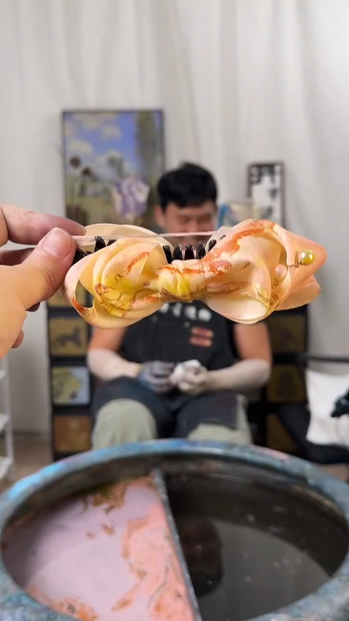 740桃之魄落珍珠香蕉夹