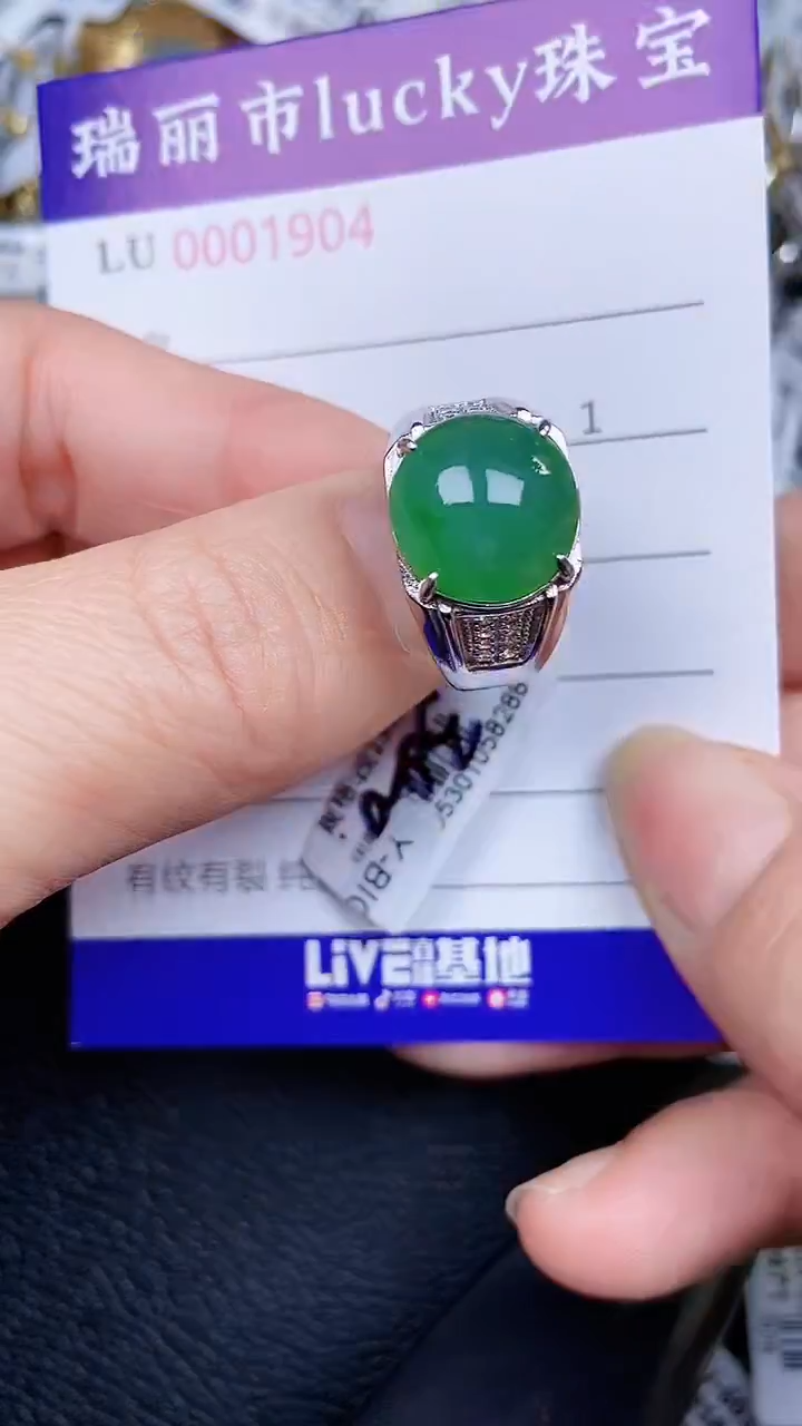 颈饰银S925镶嵌翡翠1904