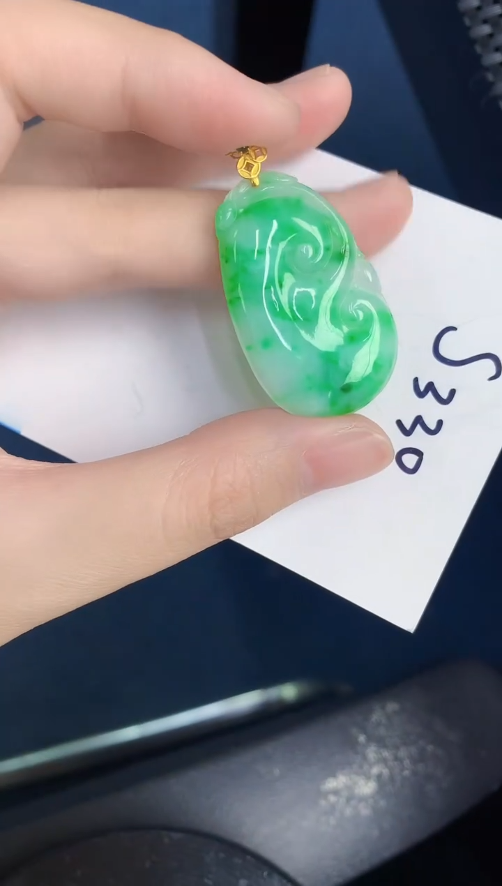 【闪购商品】翡翠颈饰18K金镶嵌000000000