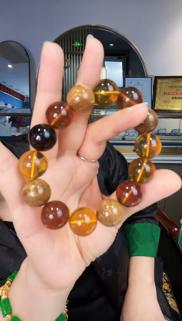 【闪购商品】琥珀手链未镶嵌手串