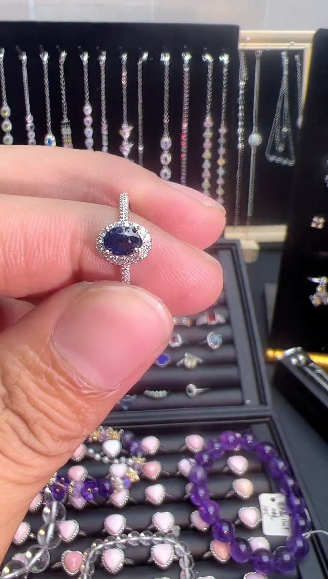 【闪购商品】蓝宝石戒指银S925镶嵌0000