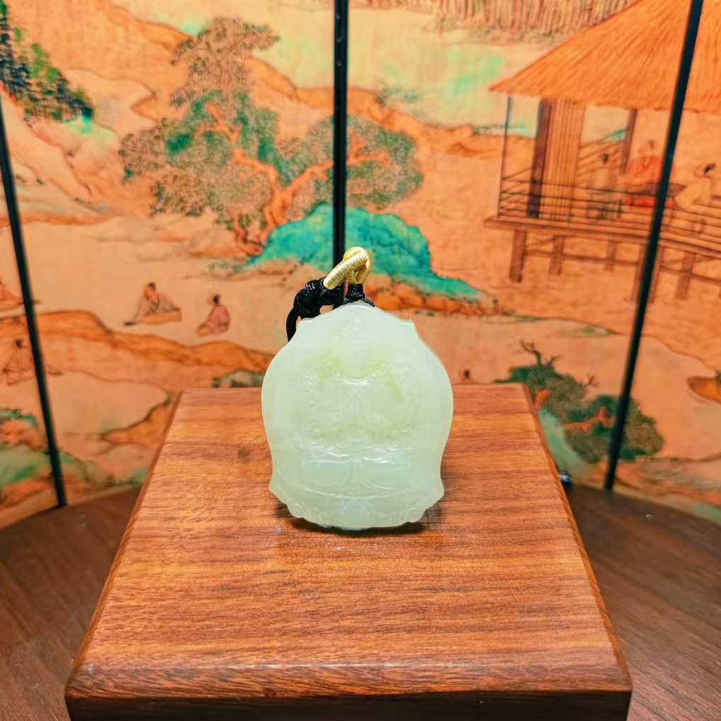 E和田玉千手观音吊坠（鼠）0360