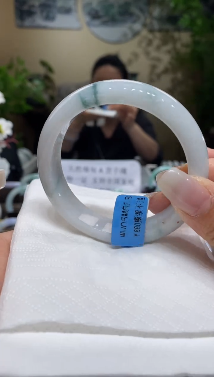 翡翠未镶嵌手镯翡翠57-58