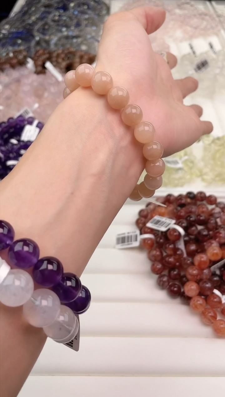 【闪购商品】水晶手链未镶嵌天然金沙橙月光