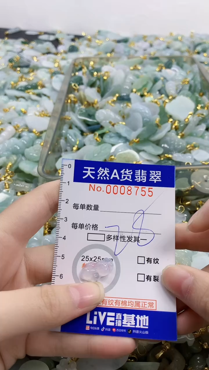 颈饰未镶嵌翡翠天然A货翡翠