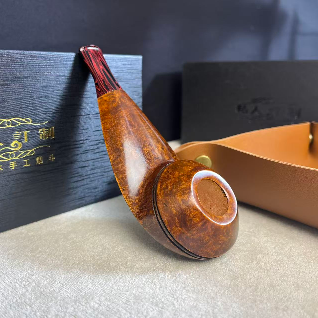 爱斯基摩飞碟牛头石楠木烟斗手工3毫米烟道大师经典复刻老料新工