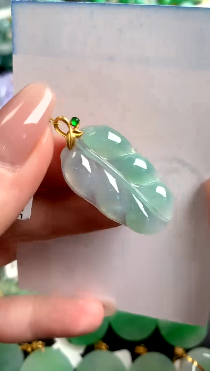 【闪购商品】翡翠颈饰18K金镶嵌1067847418