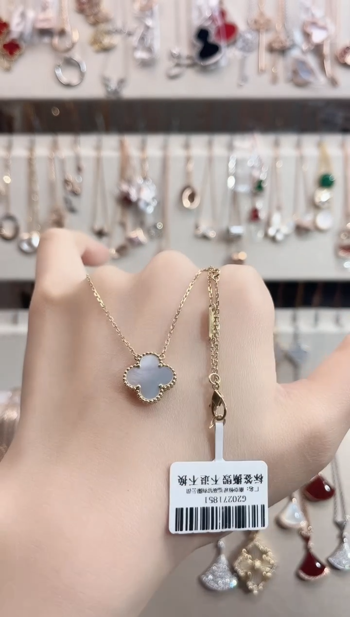 【闪购商品】贝壳（贝母）套链18K金镶嵌18K金镶嵌 K黄