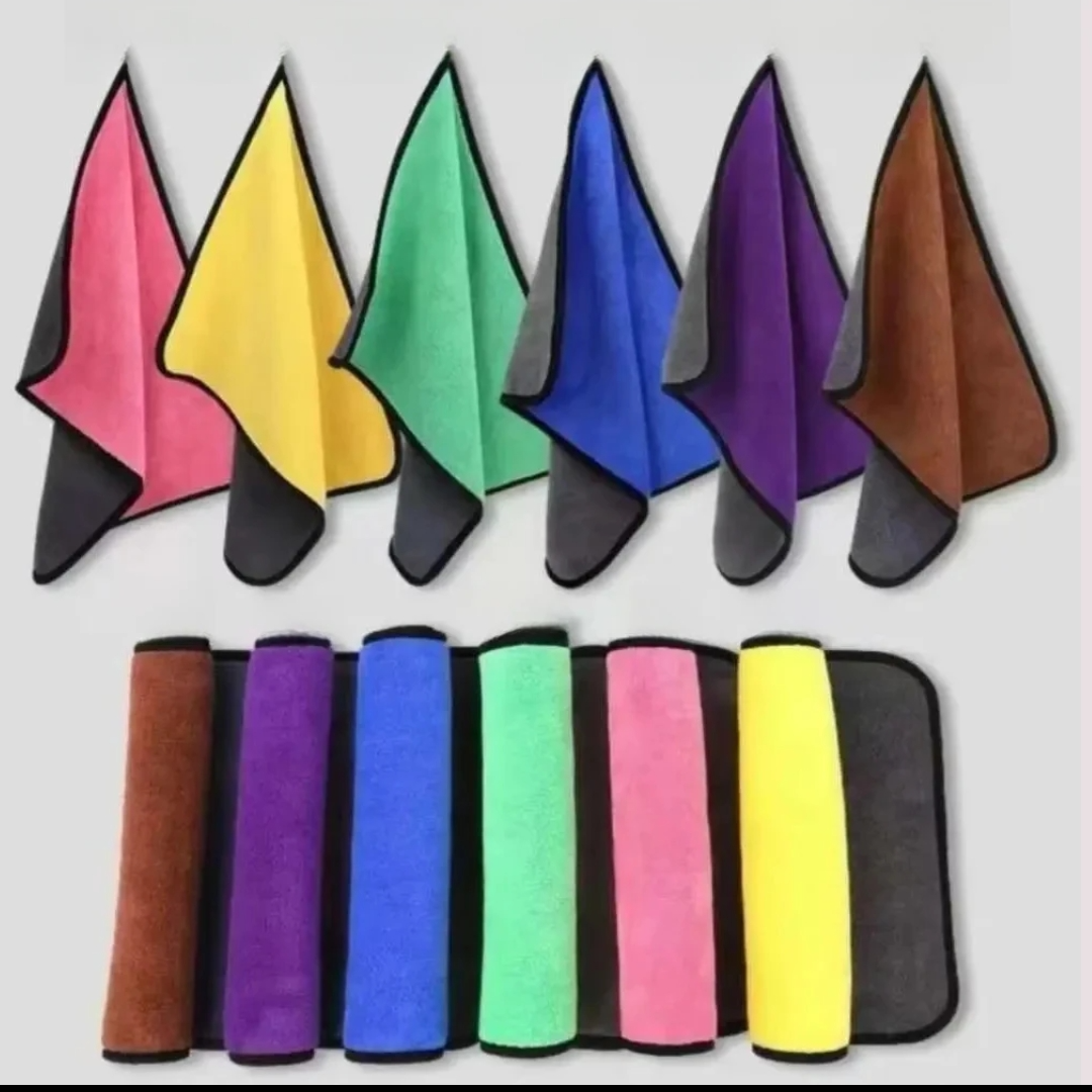 【到手八条】擦车布双面家用清洗擦碗加厚不沾油吸水多用抹布