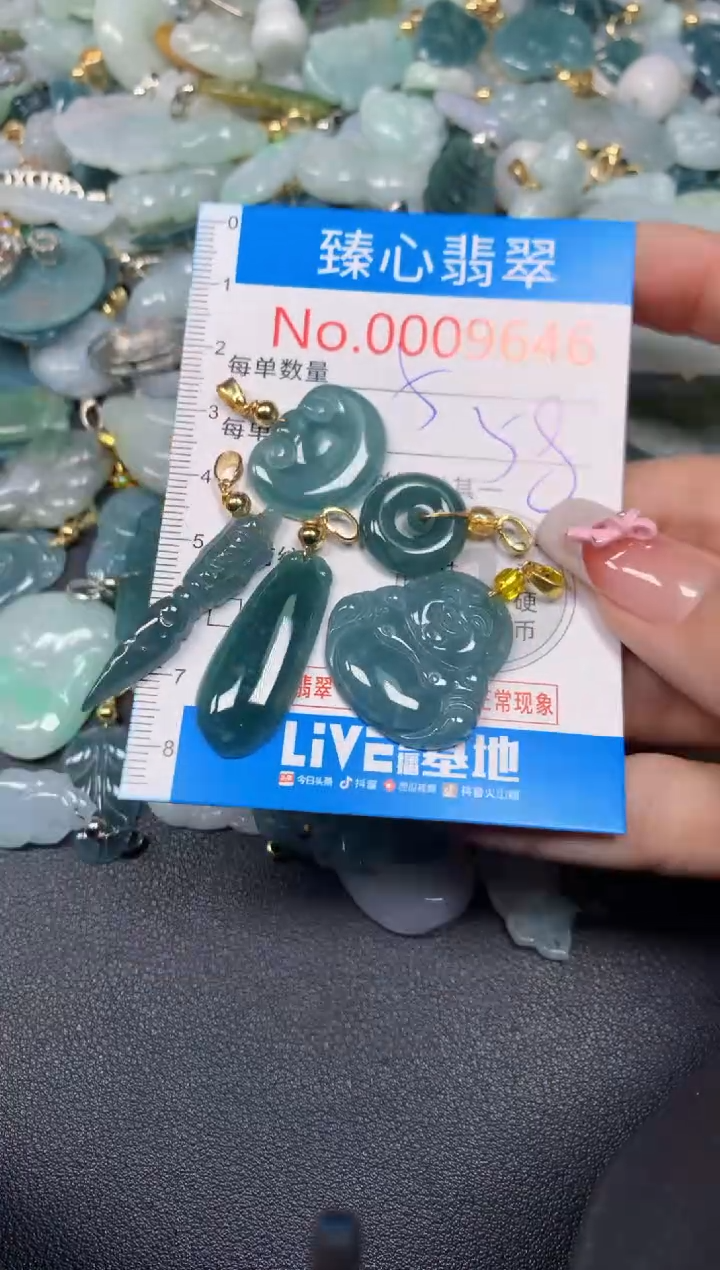 【闪购商品】翡翠颈饰未镶嵌含绳0009646