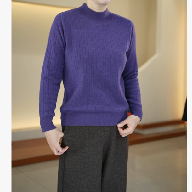 SKL-683常规针织羊毛衫纯羊毛衫打底衫长袖毛衣