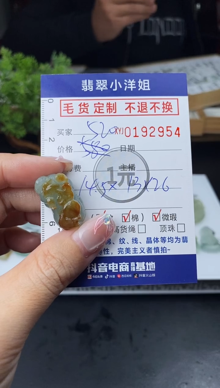 【闪购商品】定制翡翠未镶嵌毛货商品 不退换/2954