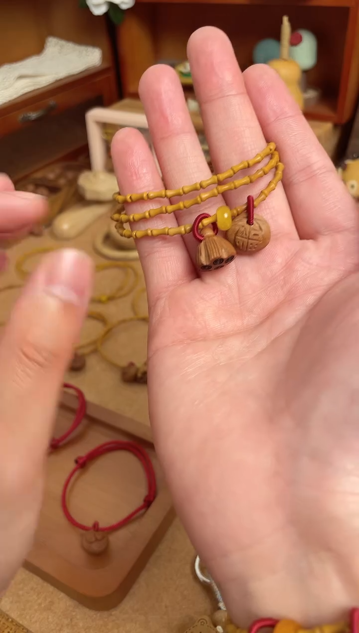 三圈竹节手串一物一拍好运连连三圈加黄跑环