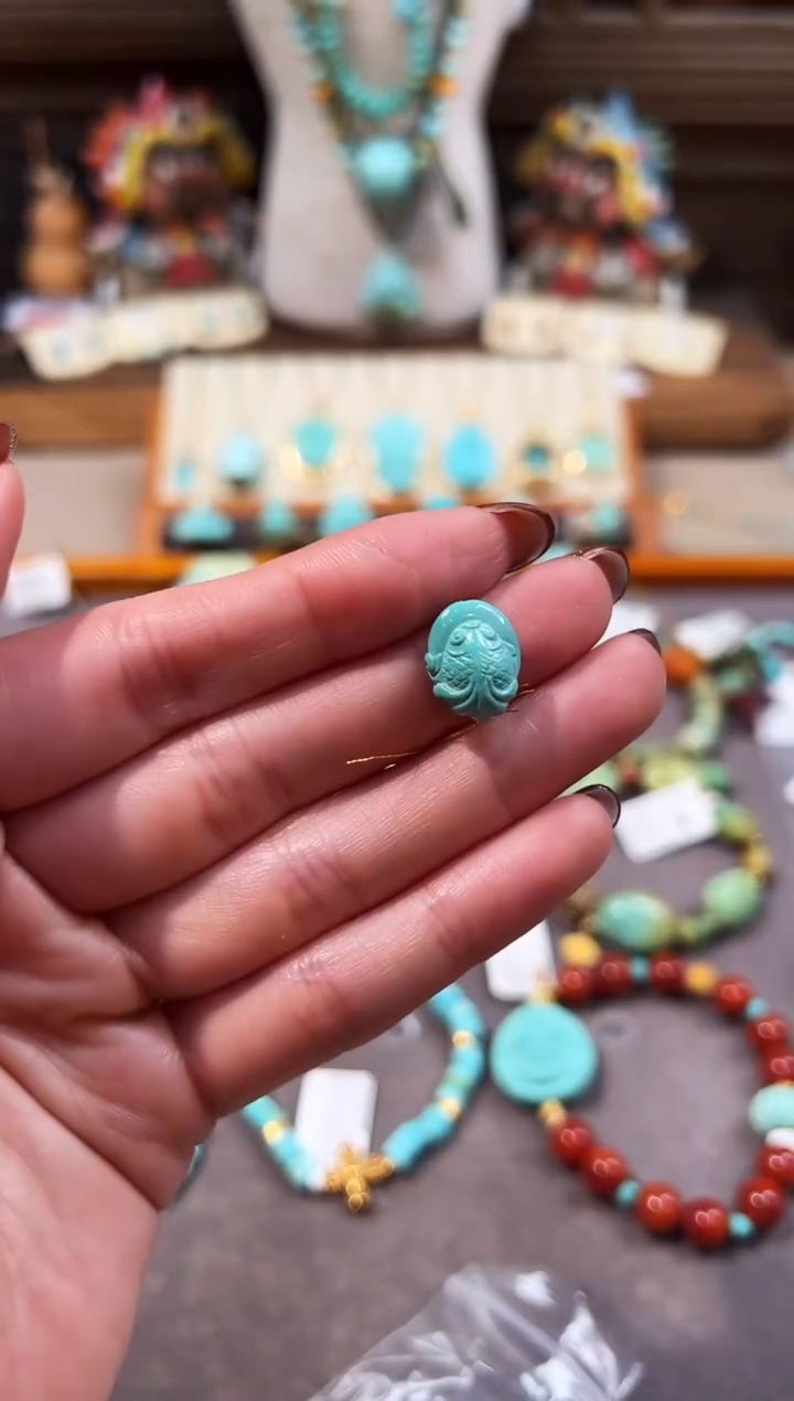 未镶嵌绿松石配饰锦鲤