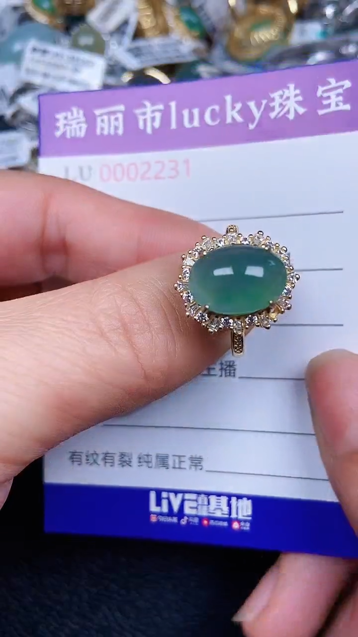 颈饰银S925镶嵌翡翠231