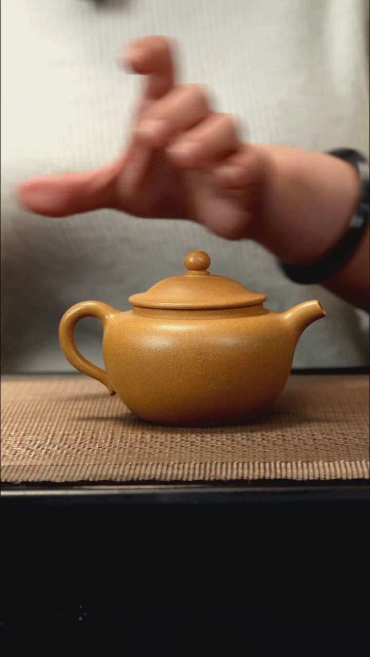 紫砂茶盏黄金段旭帽150CC