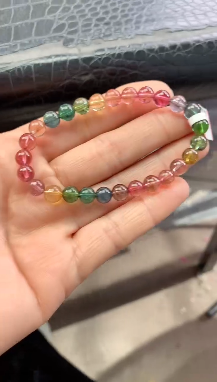 未镶嵌手串碧玺多样性发一条