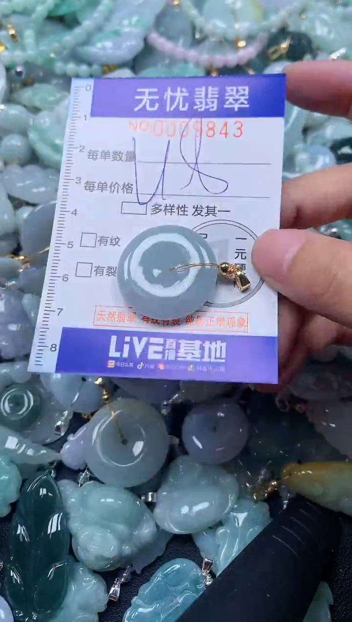 颈饰未镶嵌翡翠9843