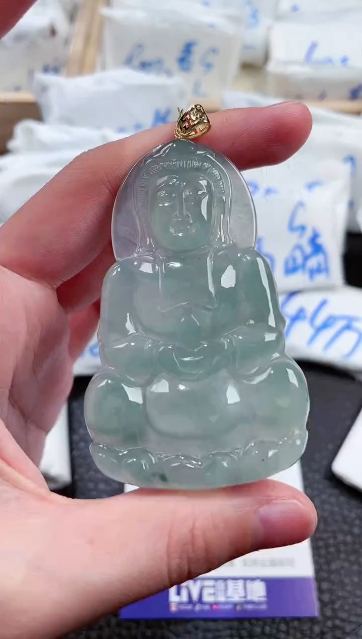 【闪购商品】翡翠颈饰18K金镶嵌00010760