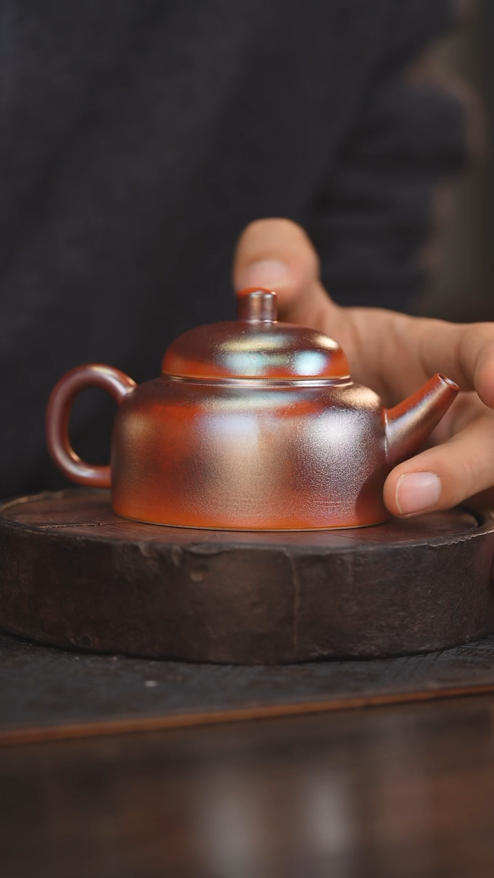 【闪购商品】杯105柴房陶瓷柴烧 金红百纳壶