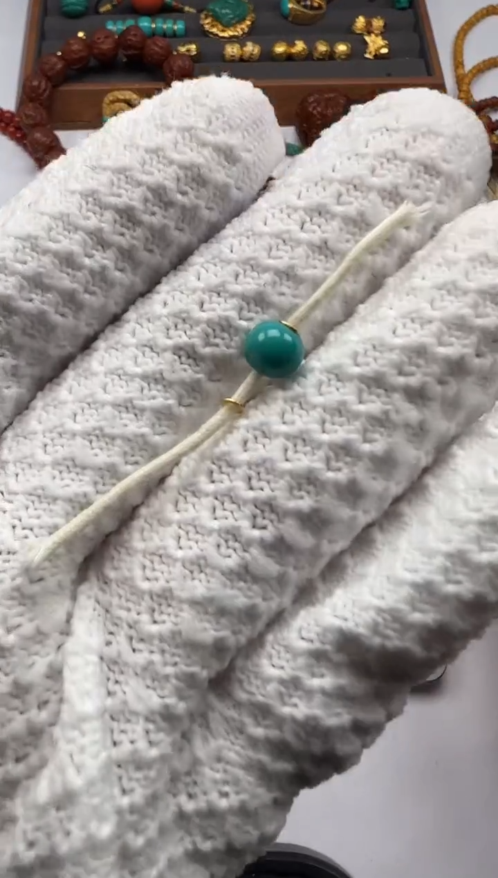 未镶嵌绿松石圆珠ㅤ****?绿松圆珠