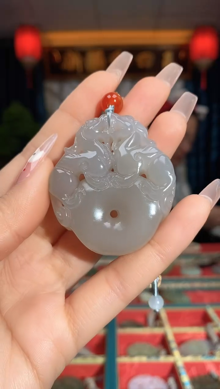 【闪购商品】和田玉颈饰未镶嵌貔貅扣