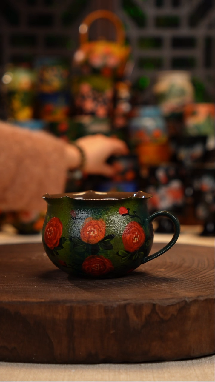 油画   手绘  釉下彩