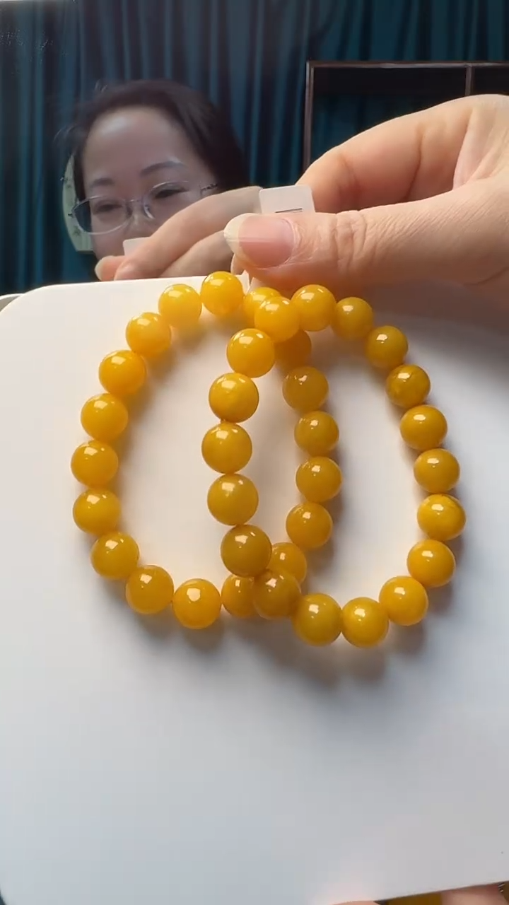 未镶嵌琥珀手串蜜蜡圆珠手串（多样性只发其一）