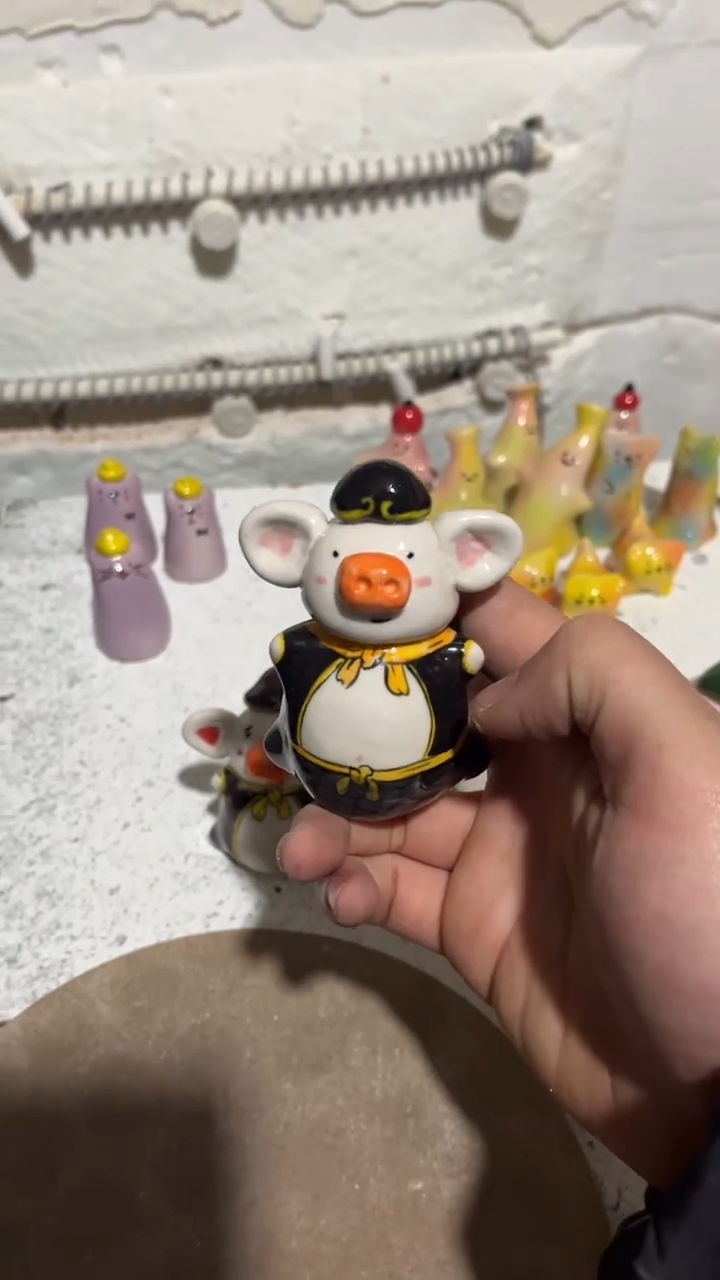 【闪购商品】摆件13纯手工微瑕陶瓷摆件裂纹